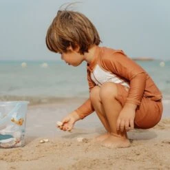 Little Dutch Swim T-shirt Long Sleeves Vintage Sunny Stripes -LittleNest Store 0023482 zwem shirt lange mouw vintage sunny stripes 74 80