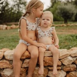 Little Dutch Flounce Bikini Set Vintage Little Flowers -LittleNest Store 0023567 bikini volants vintage little flowers 98 104