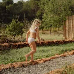 Little Dutch Flounce Bikini Set Summer Flowers -LittleNest Store 0023580 bikini volants summer flowers 98 104