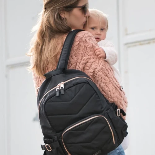 Storksak Hero Quilt Backpack - Black 4 Storksak Hero Quilt Backpack - Black - Image 2