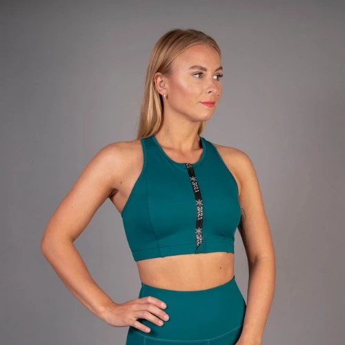Teal Empower Sports Bra 3 Teal Empower Sports Bra