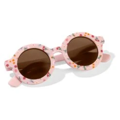 Little Dutch Child Sunglasses Round Shape Little Pink Flowers