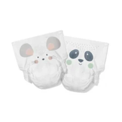 Eco Nappies, Size 2 Mouse & Panda – 4-8kg (40 Pack)