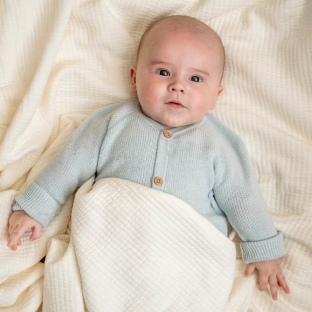 Little Dutch Bassinet Summer Blanket Pure Soft White 4 Little Dutch Bassinet Summer Blanket Pure Soft White - Image 2