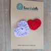 Hearts Lilac/red Small Hair Clip -LittleNest Store 22 d770359d be77 463d b85c cfe5ad41c90f