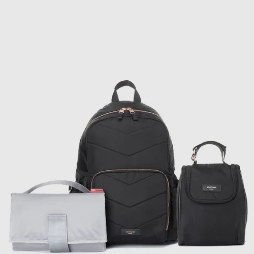 Storksak Hero Quilt Backpack - Black 3 Storksak Hero Quilt Backpack - Black