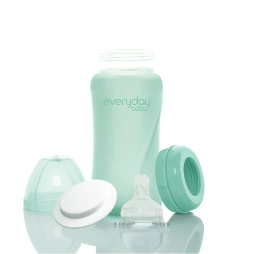 Glass Baby Bottle Healthy+ 240 Mint Green 4 Glass Baby Bottle Healthy+ 240 Mint Green - Image 2