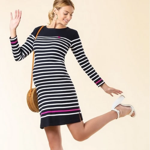 Cache Coeur Striped Dress - Sailor - Navy 4 Cache Coeur Striped Dress - Sailor - Navy - Image 2