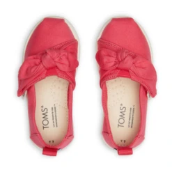 Toms Tiny Alpargata Bow Raspberry