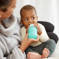 Glass Baby Bottle Healthy+ 150 Mint Green -LittleNest Store 4 09733135 c611 4cd4 b1c3 c0d71a3ba1b9