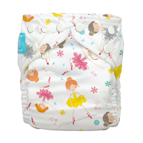 Pocket Nappy - One Size - Diva Ballerina 3 Pocket Nappy - One Size - Diva Ballerina