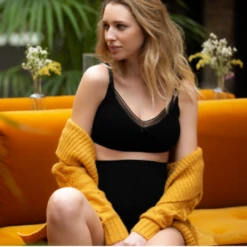 Cache Coeur Maternity And Nursing Seamless Bra - Milk - Black -LittleNest Store 84 f3e4a164 e5fd 4b11 a1c5 de65cddcfe17