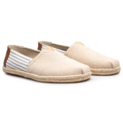 Toms Alpargata Rope Desert Tan Chambray Espadrilles