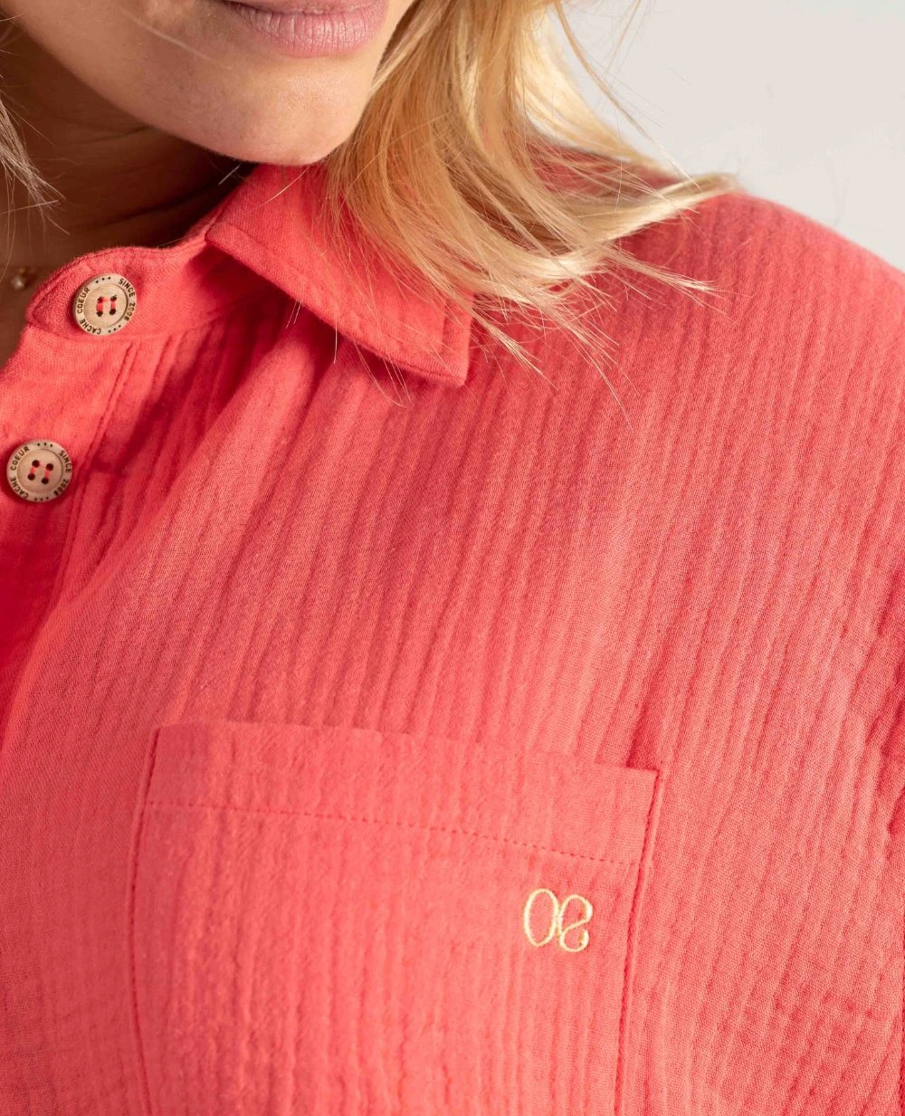 Cache Coeur Bertille Coral Maternity And Nursing Shirt Dress 8 Cache Coeur Bertille Coral Maternity And Nursing Shirt Dress - Image 6