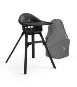 Stokke® Clikk™ High Chair Midnight Black -LittleNest Store Clikk MidnightBlack TravelBag 211025 eCom