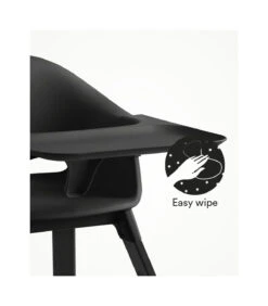 Stokke® Clikk™ High Chair Midnight Black -LittleNest Store Clikk Tray Natural Black Cnfg 3 EasyWipe eCom