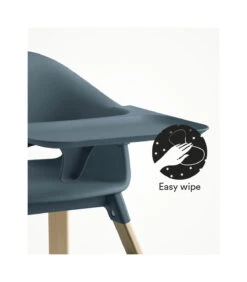High Chair Fjord Blue Stokke® Clikk™ -LittleNest Store Clikk Tray Natural FjordBlue Cnfg 3 EasyWipe eCom