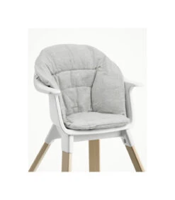 Cushion Nordic Grey Stokke® Clikk™ -LittleNest Store Clikk Tray Natural White Harness NordicGrey CLOSE Cnfg 2 eCom