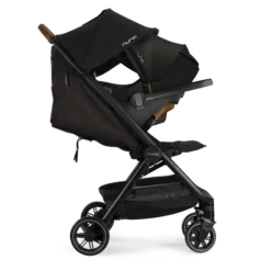 Nuna Trvl™ Caviar -LittleNest Store Nuna TRVL Caviar Profile Recline PIPAnext GL shadow web a776
