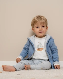 Little Dutch Reversible Jacket Sailors Bay Blue -LittleNest Store Post SAILORSBAY 1a