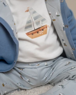 Little Dutch Reversible Jacket Sailors Bay Blue -LittleNest Store Post SAILORSBAY 1c