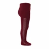 Condor Side Openworked Warm Tights - Red -LittleNest Store SIDE OPENWORK WARM TIGHTS BURGUNDY