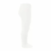 Condor Side Openwork Warm Tights - White -LittleNest Store SIDE OPENWORK WARM TIGHTS CREAM