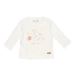 Little Dutch T-shirt Long Sleeves Flowers White