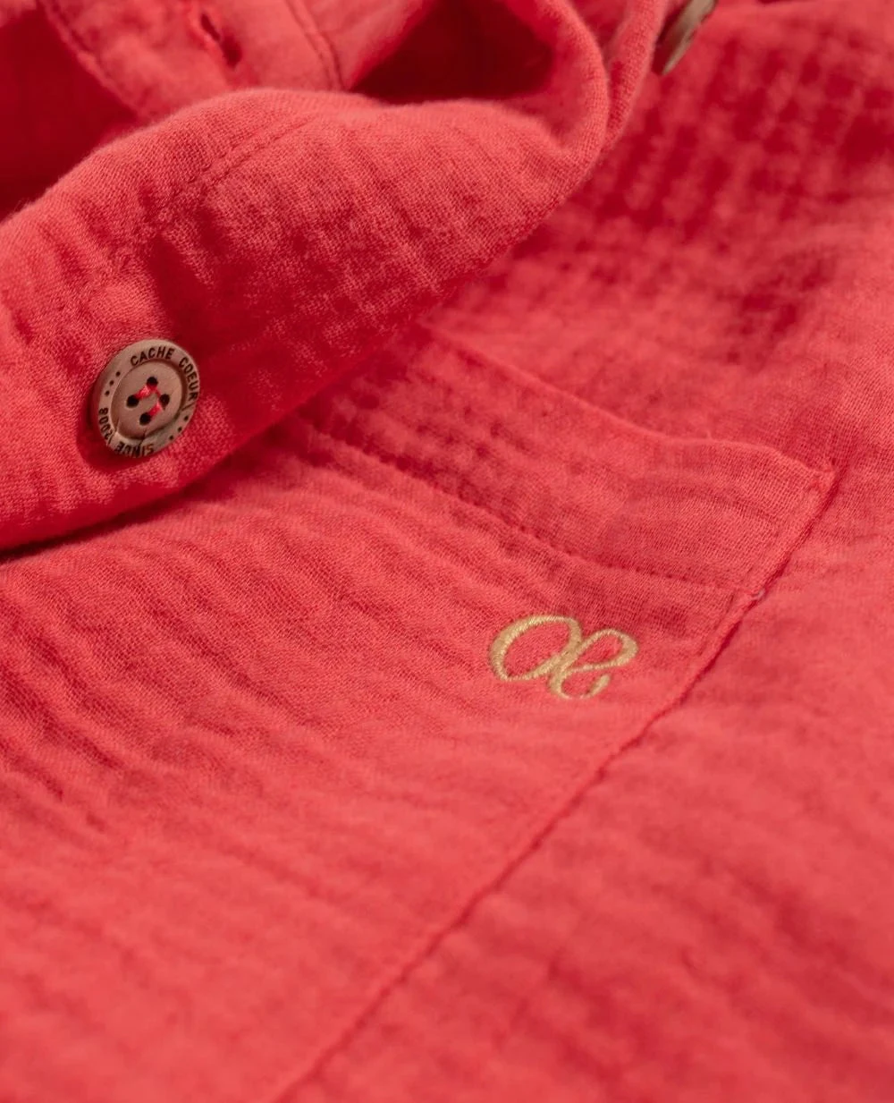 Cache Coeur Bertille Coral Maternity And Nursing Shirt Dress 6 Cache Coeur Bertille Coral Maternity And Nursing Shirt Dress - Image 4