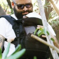 PhysioCarrier - Black/pocket Black - LR -LittleNest Store black2